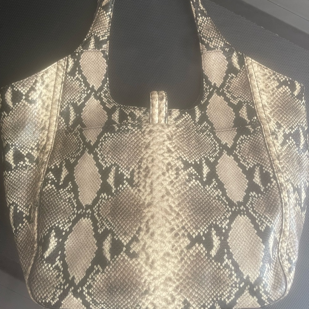 Brahmin Elegant Snake Print Tote Bag